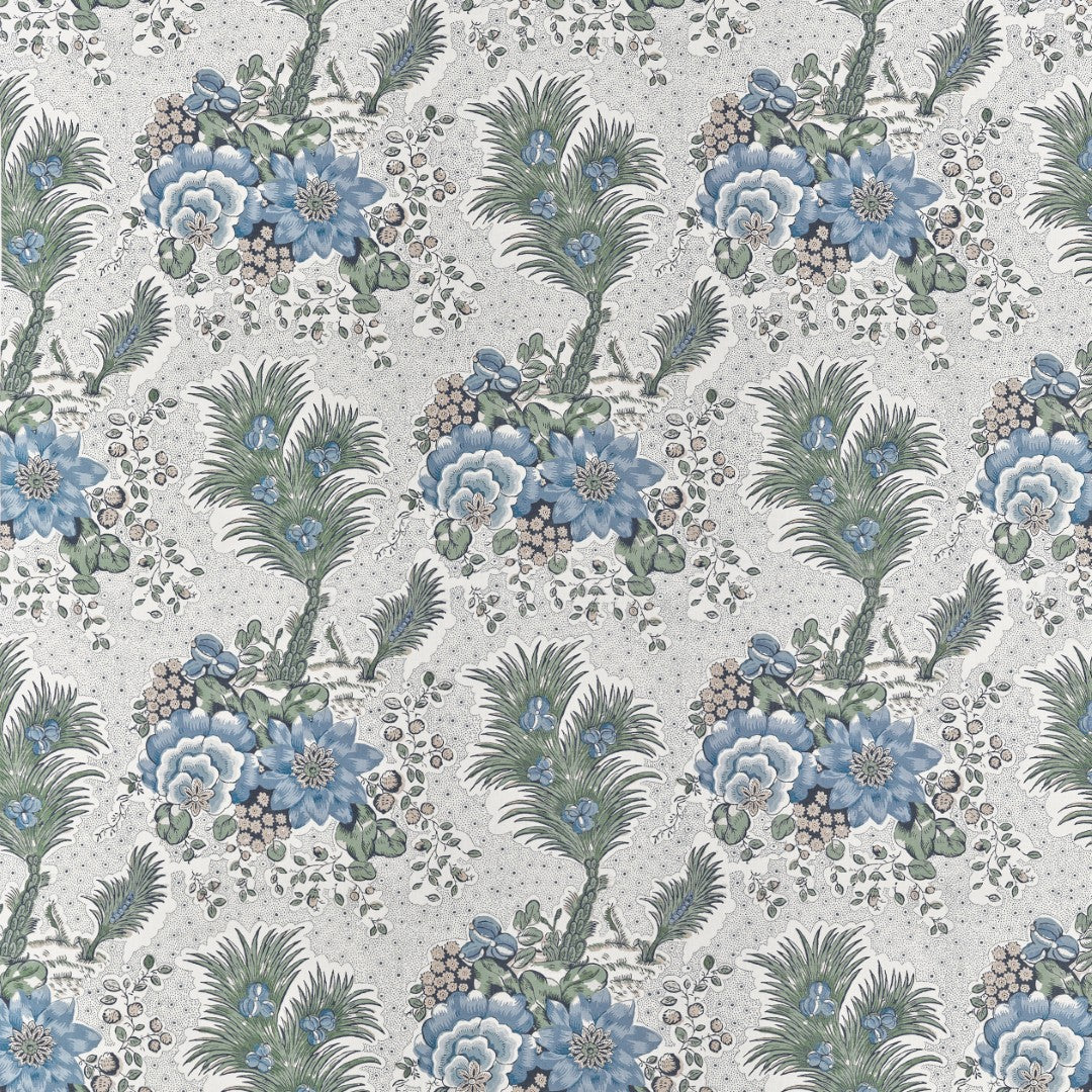 AF10717 Drexel Hill Blue and Green Fabric by Anna French