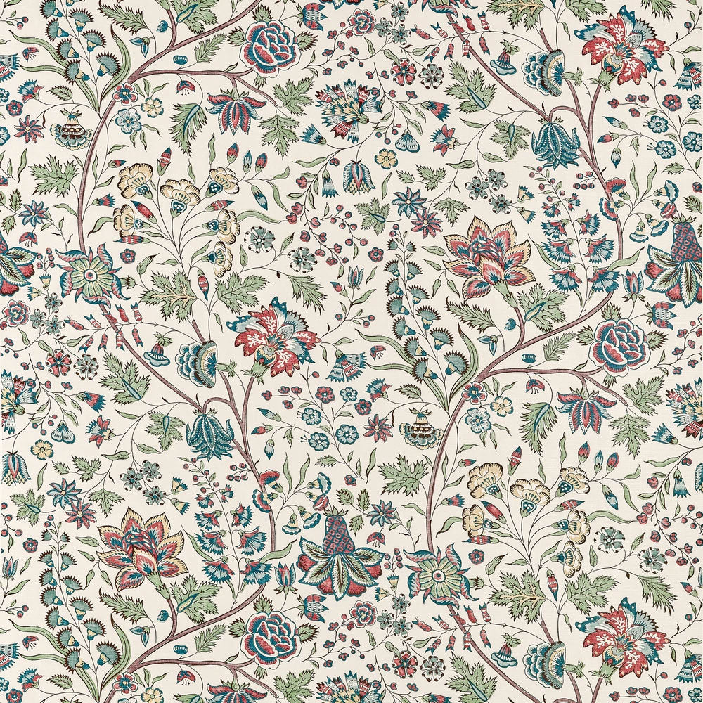 Francois Red and Blue Clermont Fabric by Anna French