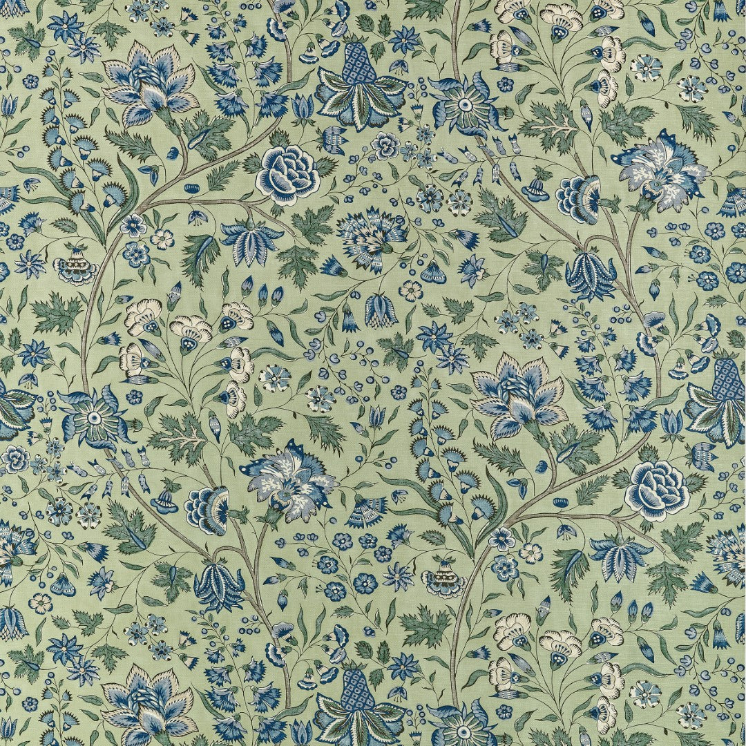 AF10727 Francois Green and Blue Fabric by Anna French