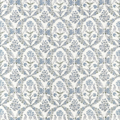 Paloma Blue and Green Clermont Fabric by Anna French