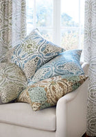 Cecilia Blue and Green Clermont Fabric by Anna French