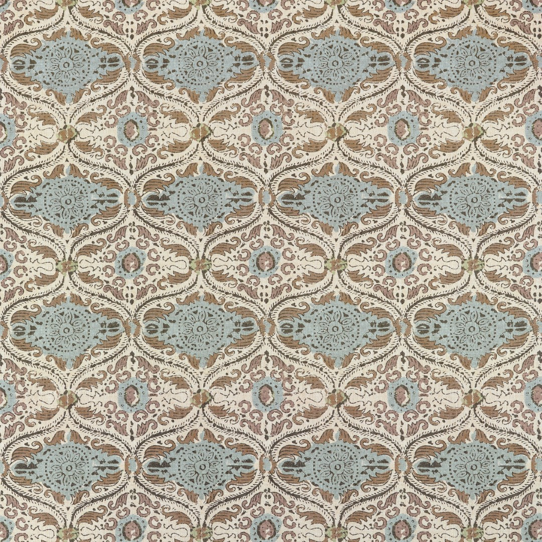 AF10754 Cecilia Gold and Sage Fabric by Anna French