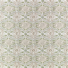 AF10755 Cecilia Green and Beige Fabric by Anna French