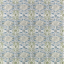 AF10756 Cecilia Blue and Green Fabric by Anna French