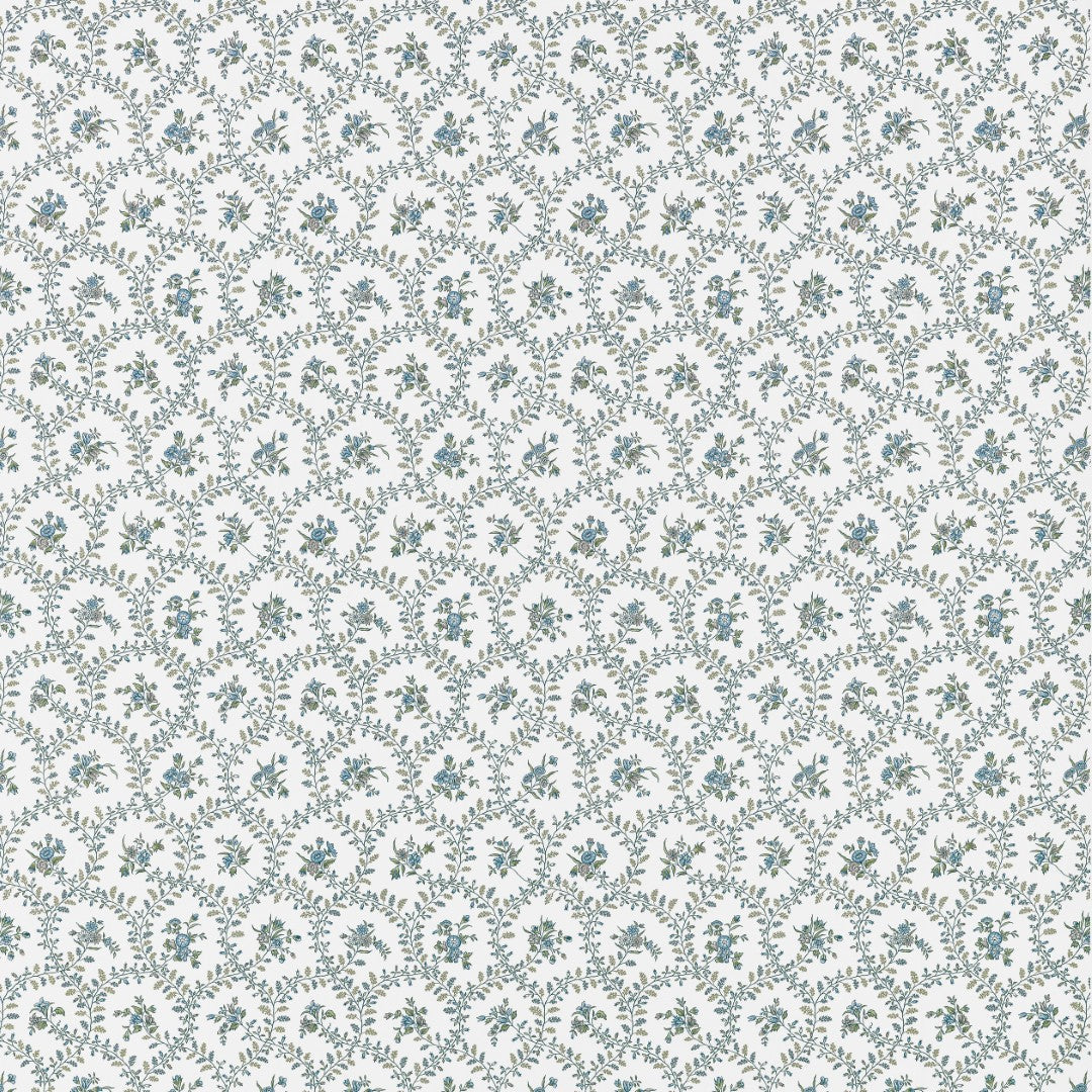AF10763 Juliette Trail Blue and Green Fabric by Anna French