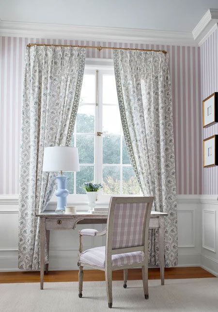 Juliette Trail Lavender and Blue Clermont Fabric by Anna French