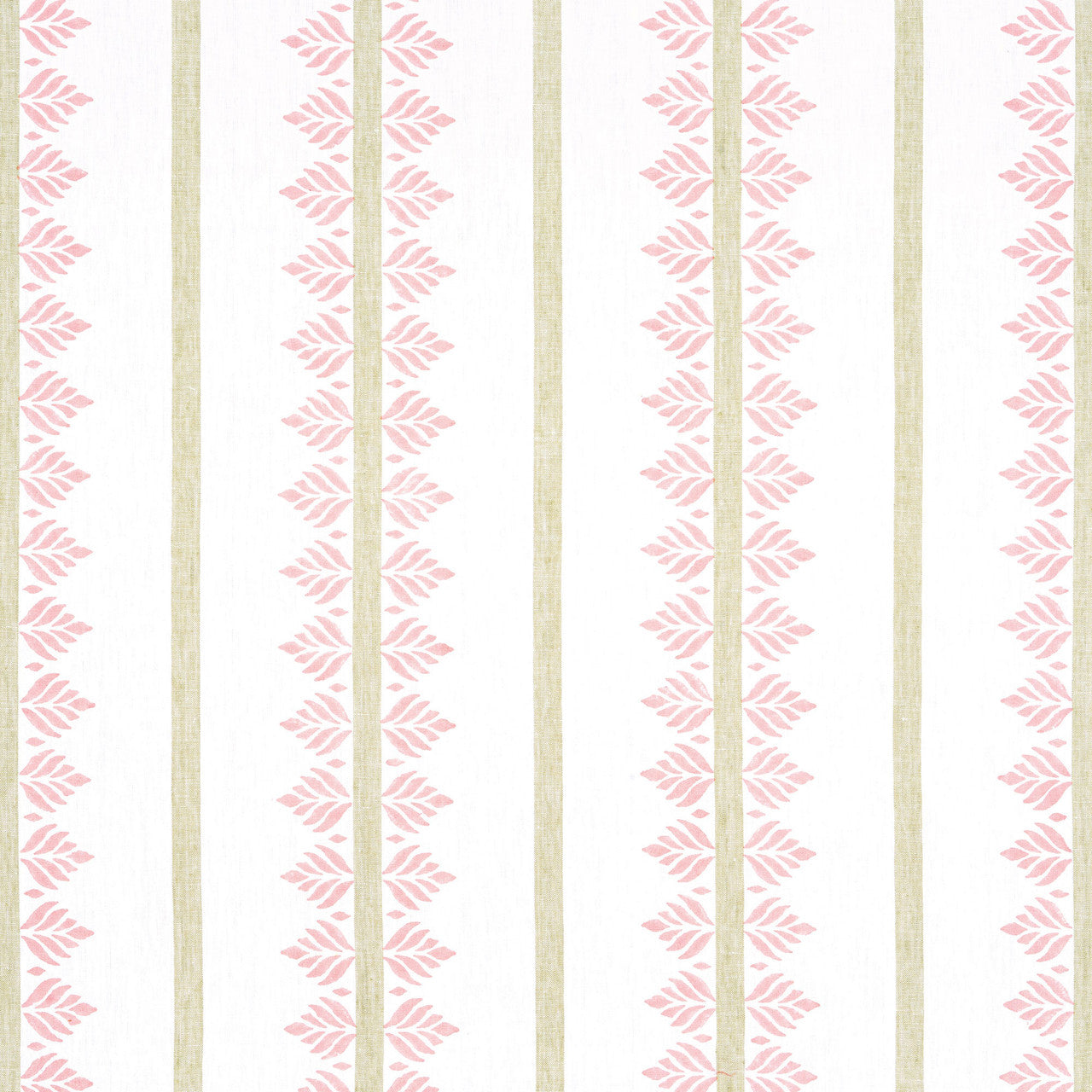 AF15100 Fern Stripe Antilles Blush Fabric by Anna French