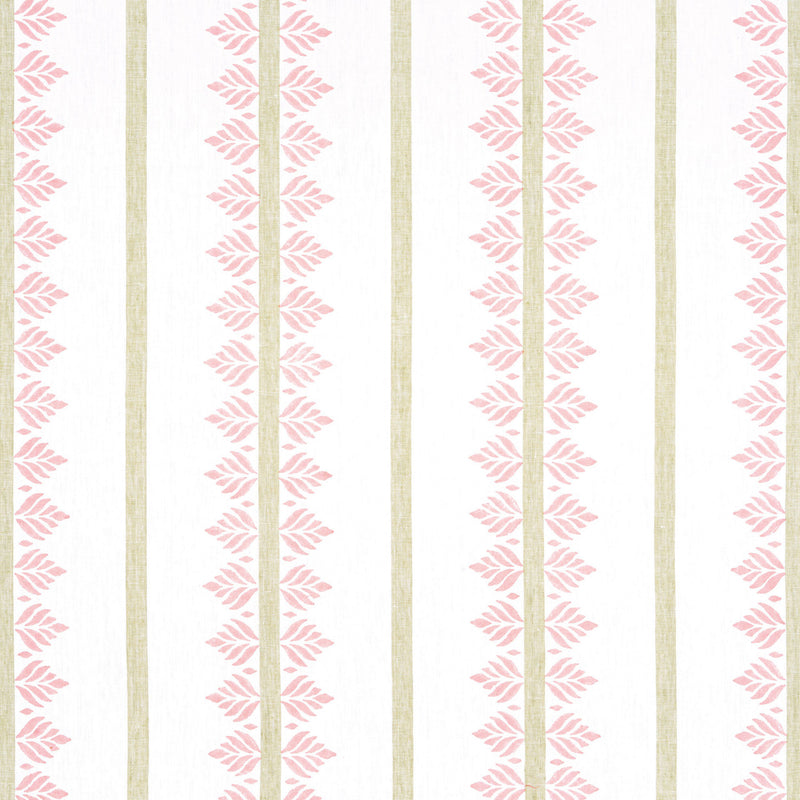 AF15100 Fern Stripe Antilles Blush Fabric by Anna French