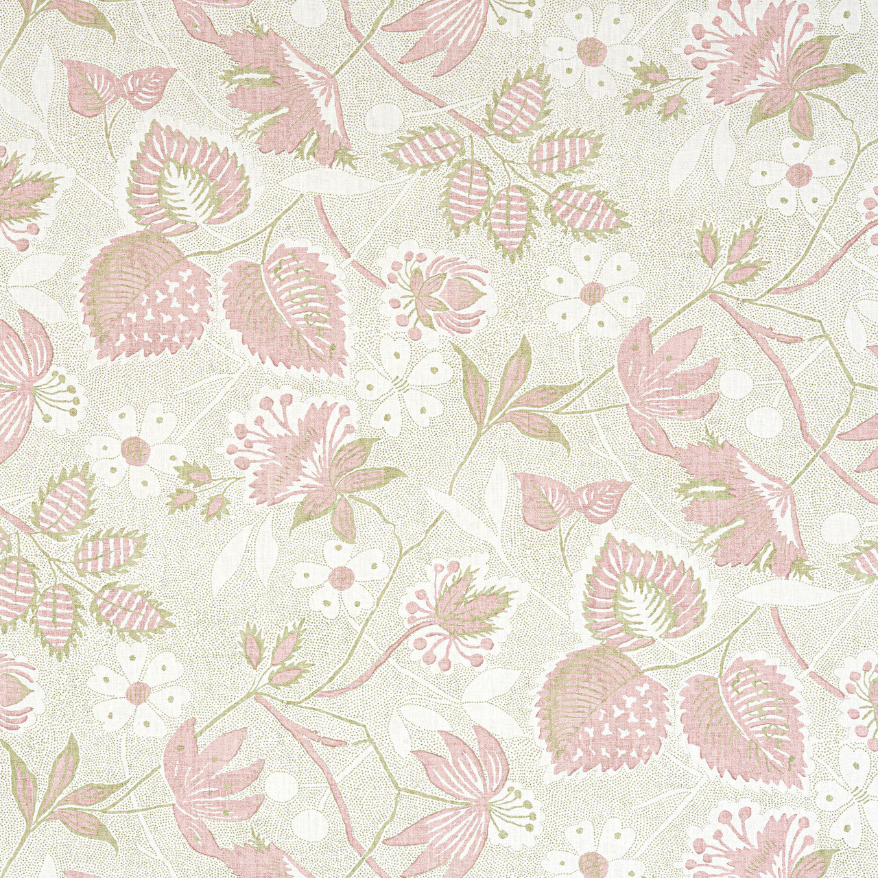AF15113 Indienne Hazel Antilles Blush Fabric by Anna French