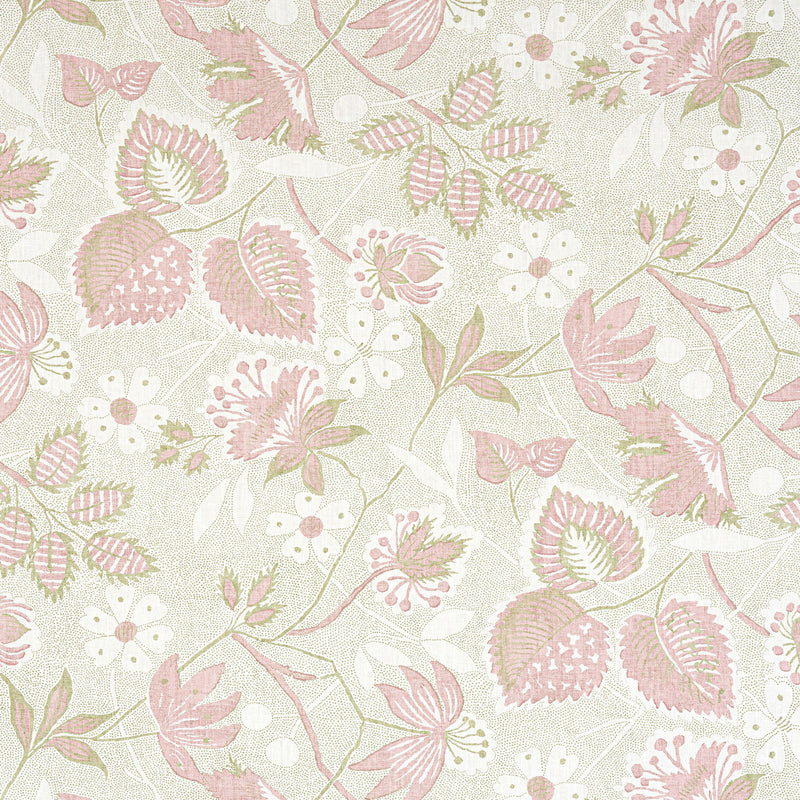 AF15113 Indienne Hazel Antilles Blush Fabric by Anna French