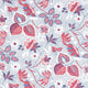 Indienne Hazel Antilles Red/Blue Fabric by Anna French
