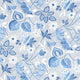 Indienne Hazel Antilles Blue Fabric by Anna French