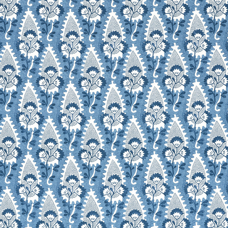 AF15120 Cornwall Antilles Blue Fabric by Anna French