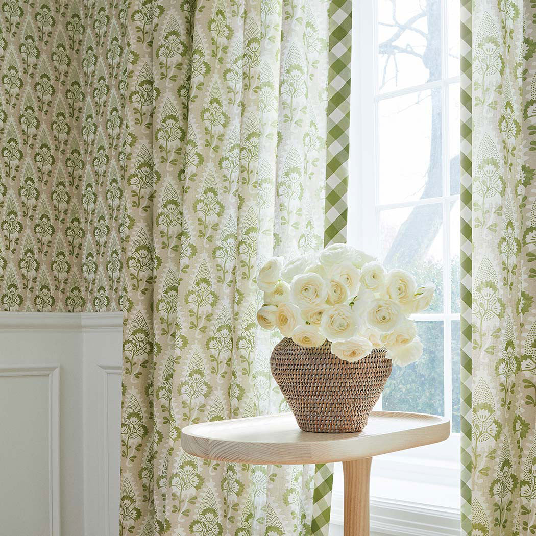 AF15121 Cornwall Antilles Green Fabric by Anna French