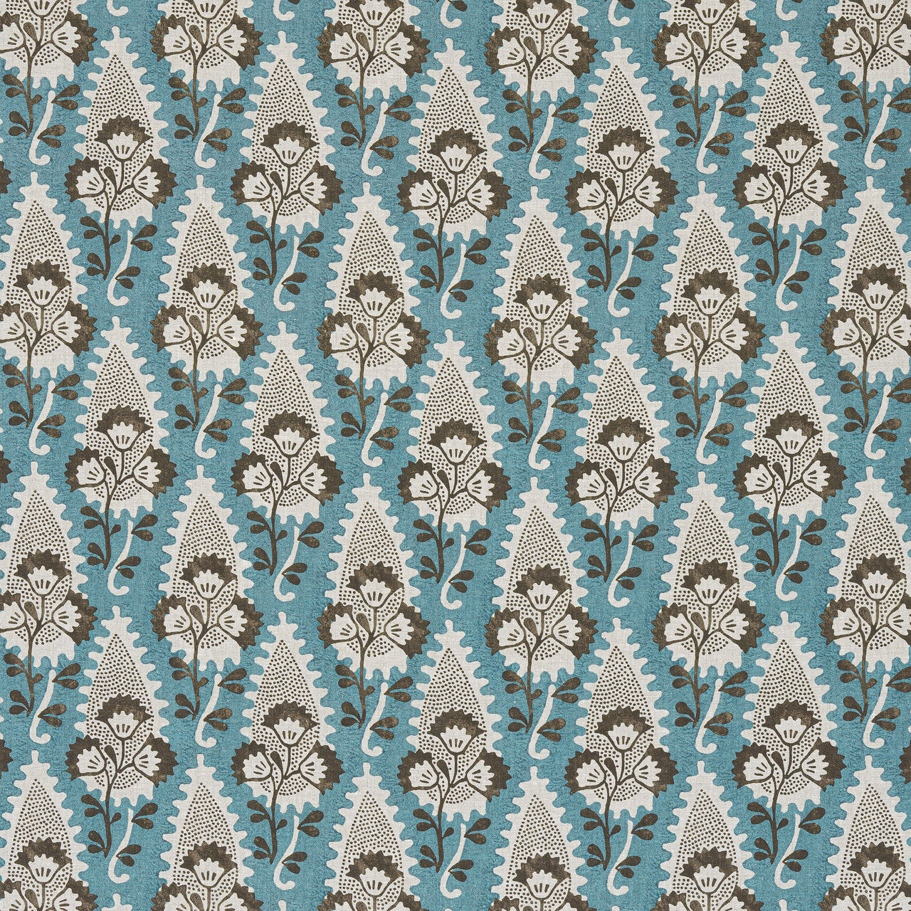 AF15122 Cornwall Antilles Brown/Slate Fabric by Anna French