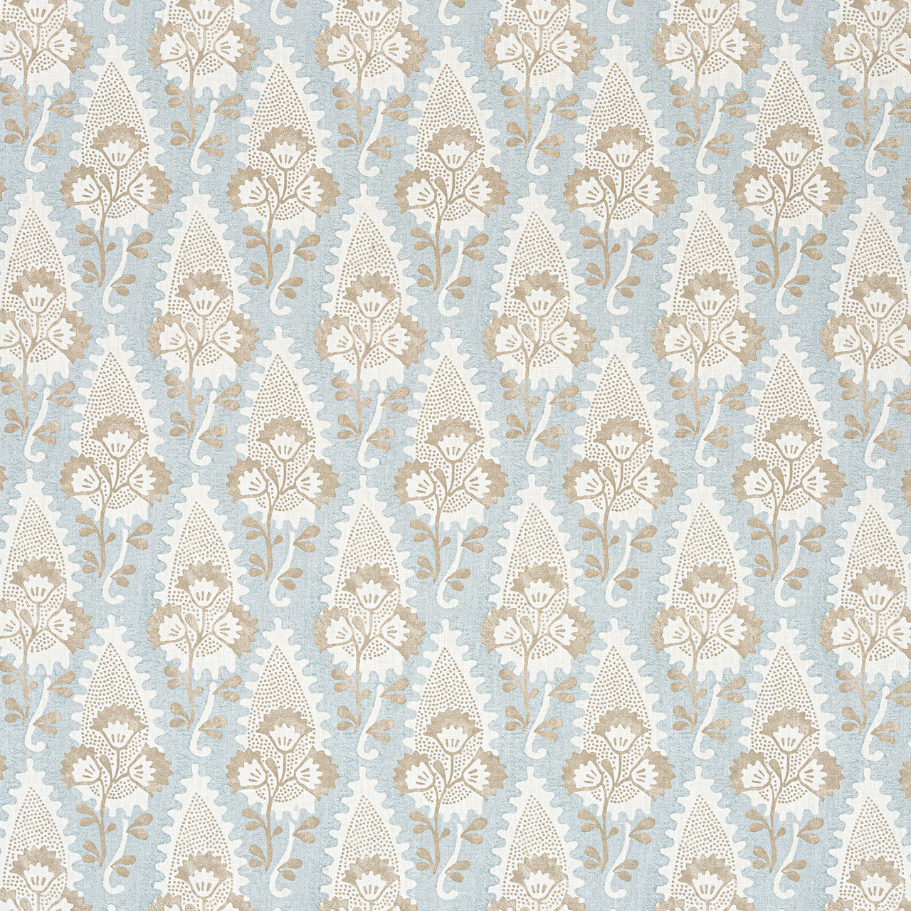 AF15123 Cornwall Antilles Spa Blue Fabric by Anna French