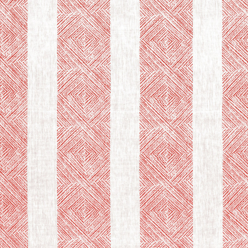 AF15126 Clipperton Stripe Antilles Red Fabric by Anna French