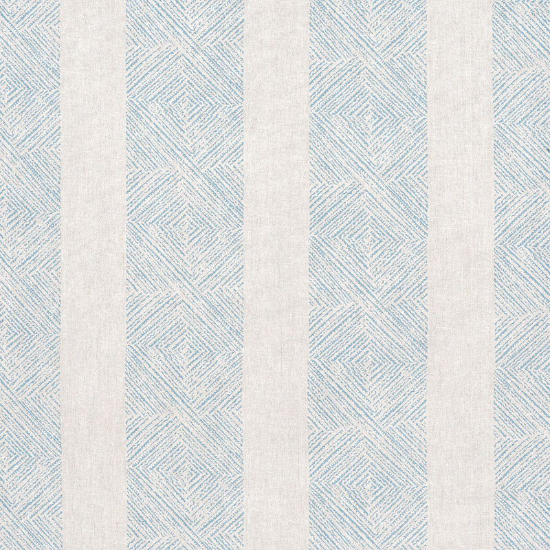 AF15129 Clipperton Stripe Antilles Blue Fabric by Anna French