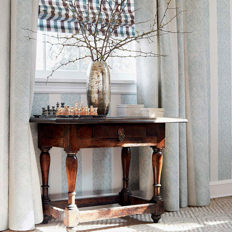 AF15129 Clipperton Stripe Antilles Blue Fabric by Anna French