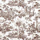 Toile Antilles Brown Fabric by Anna French