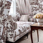 AF15169 Toile Antilles Brown Fabric by Anna French