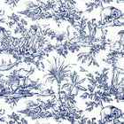 AF15171 Toile Antilles Navy Fabric by Anna French