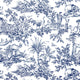 Toile Antilles Navy Fabric by Anna French