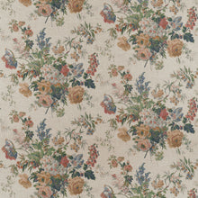 AF16133 Garden Club Apricot and Slate Belvedere Fabric by Anna French