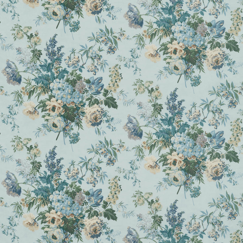 AF16134 Garden Club Blue Belvedere Fabric by Anna French