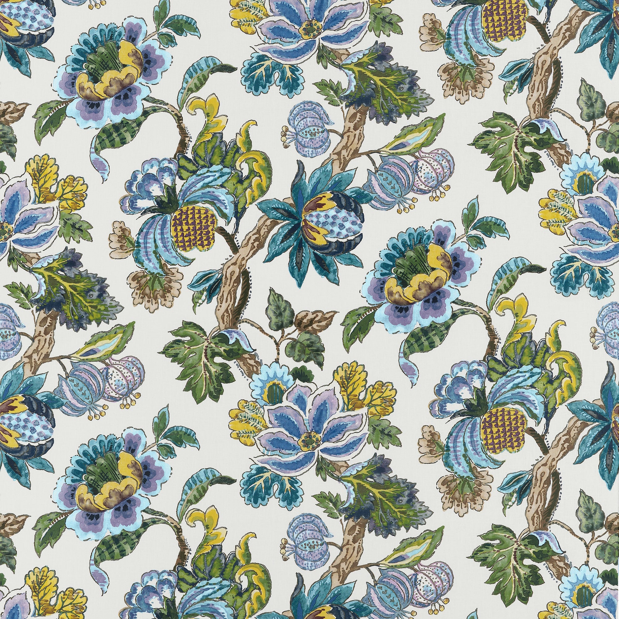 AF16137 Stockbridge Lavender and Blue Belvedere Fabric by Anna French