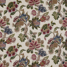 AF16139 Stockbridge Apricot and Slate Belvedere Fabric by Anna French