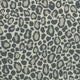 African Leopard Manor Grey Fabric by Anna French