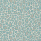 African Leopard Manor Aqua Fabric by Anna French
