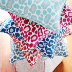 AF72977 African Leopard Manor Aqua Fabric by Anna French