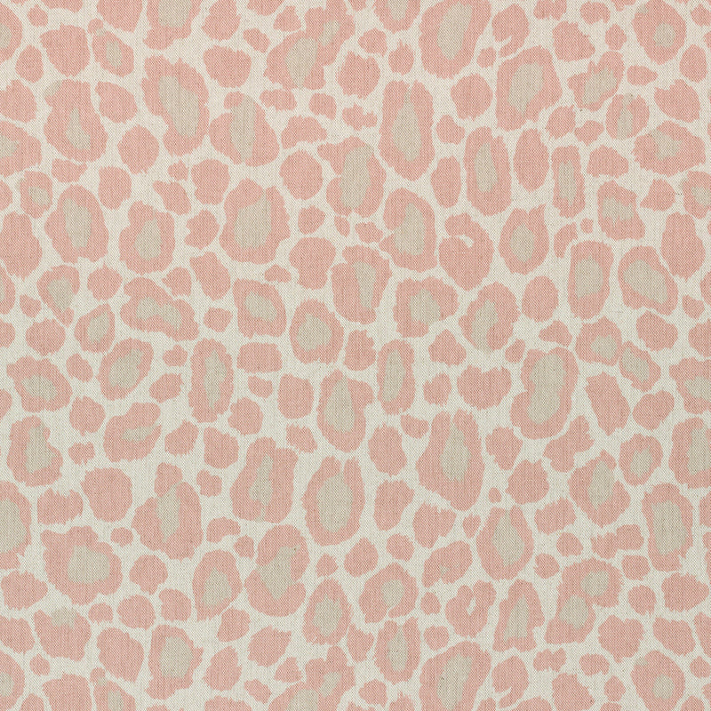 AF72978 African Leopard Manor Pink Fabric by Anna French