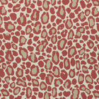 AF72979 African Leopard Manor Coral Fabric by Anna French