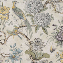 AF72991 Villeneuve Manor Yellow and Grey Fabric by Anna French