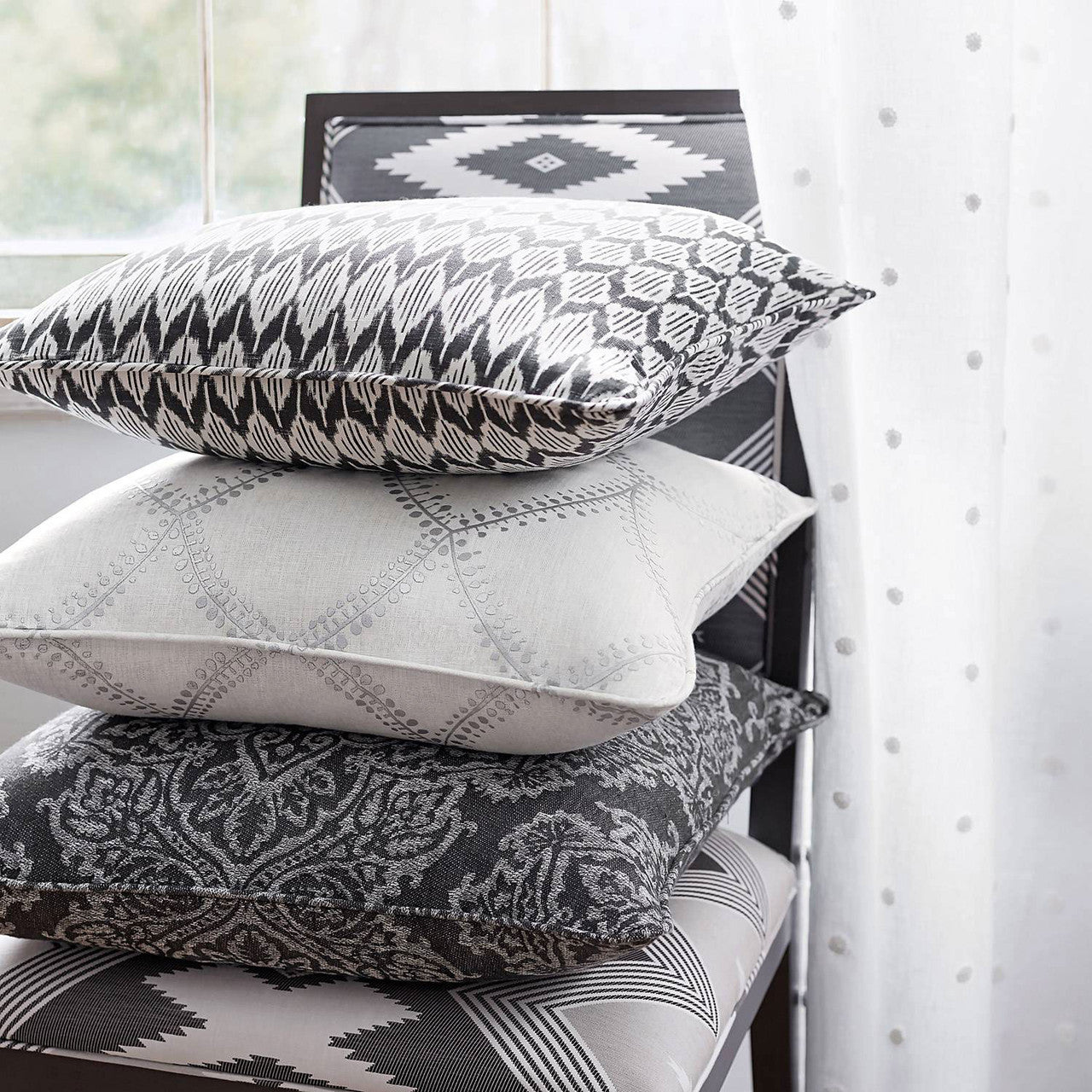 AF73015 Burmese Meridian Alabaster Fabric by Anna French