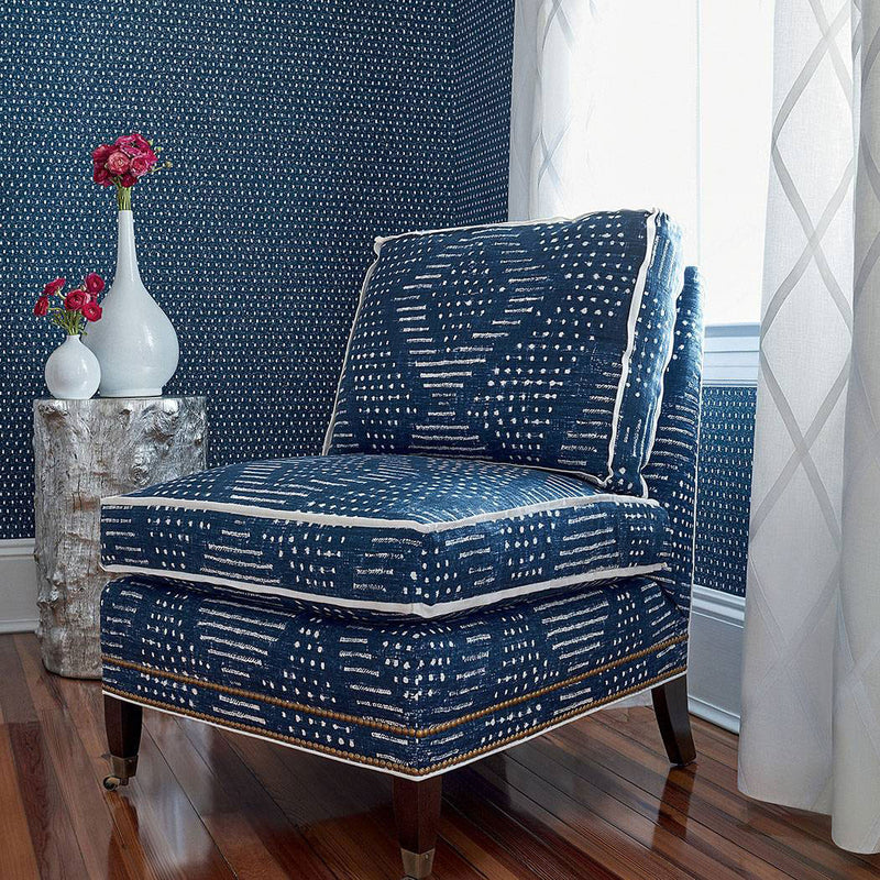 AF78714 Mali Palampore Navy Fabric by Anna French