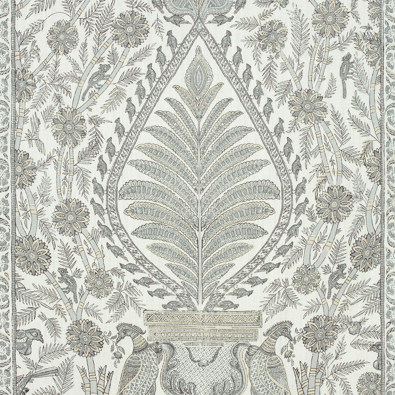 AF78724 Palampore Grey Fabric by Anna French