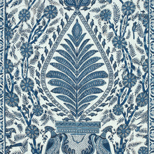 AF78725 Palampore Blue and White Fabric by Anna French