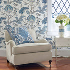 AF78725 Palampore Blue and White Fabric by Anna French