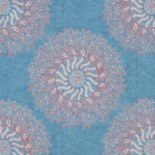 AF78727 La Provence Palampore Sky Blue Fabric by Anna French