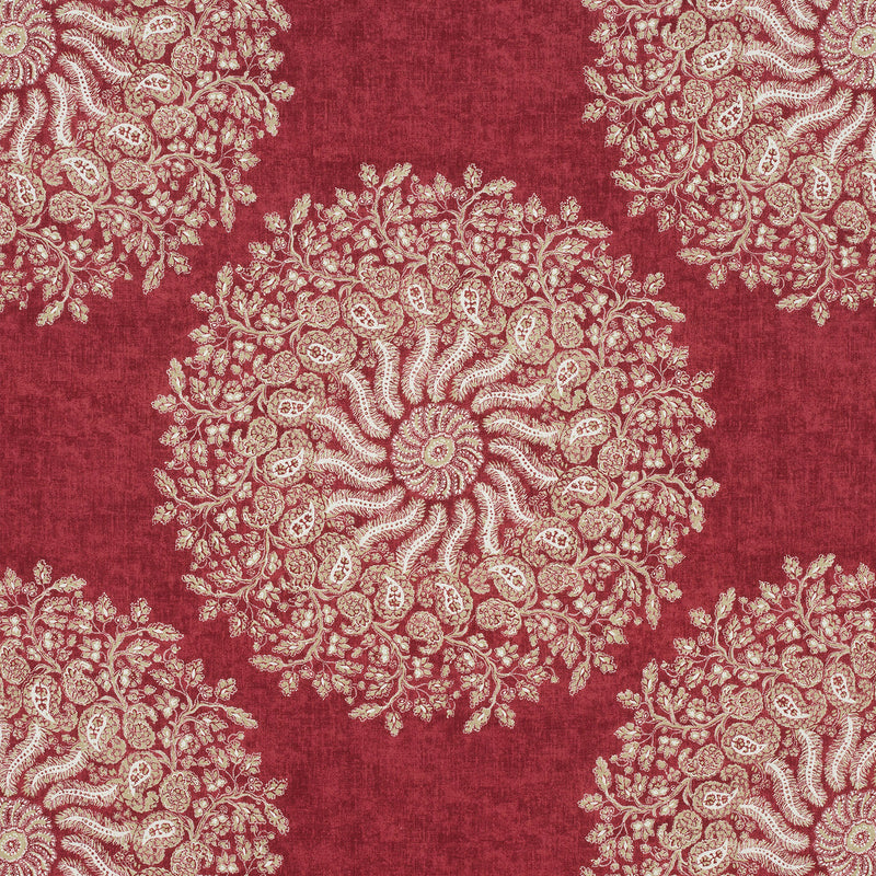AF78728 La Provence Palampore Red Fabric by Anna French