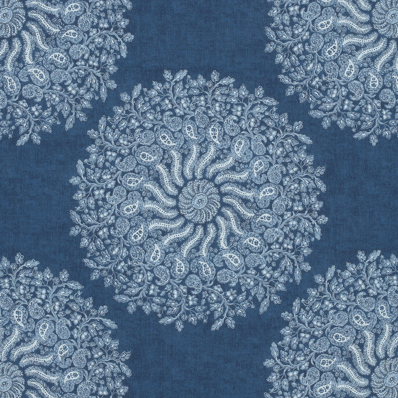 AF78730 La Provence Palampore Navy Fabric by Anna French