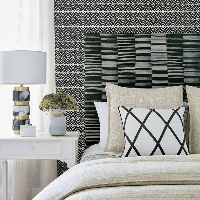 AF78743 Tansman Palampore Black Fabric by Anna French