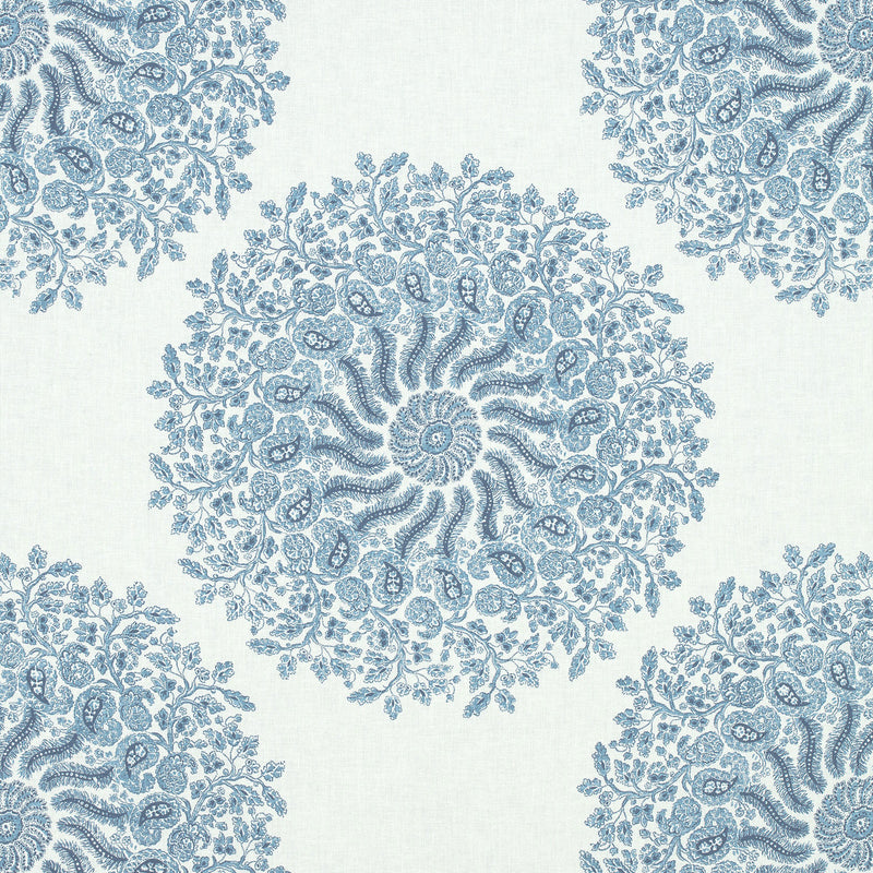 AF78795 La Provence Palampore Blue and White Fabric by Anna French