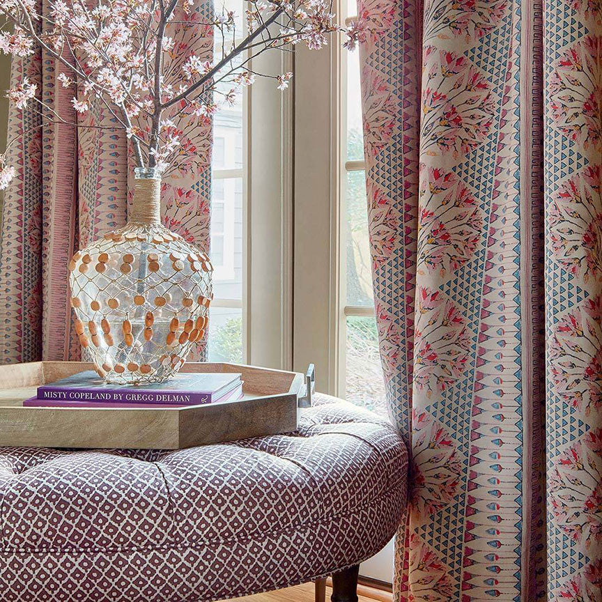 AF9625 Cairo Savoy Pink Fabric by Anna French