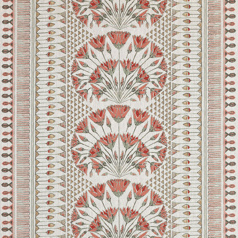 AF9628 Cairo Savoy Coral Fabric by Anna French