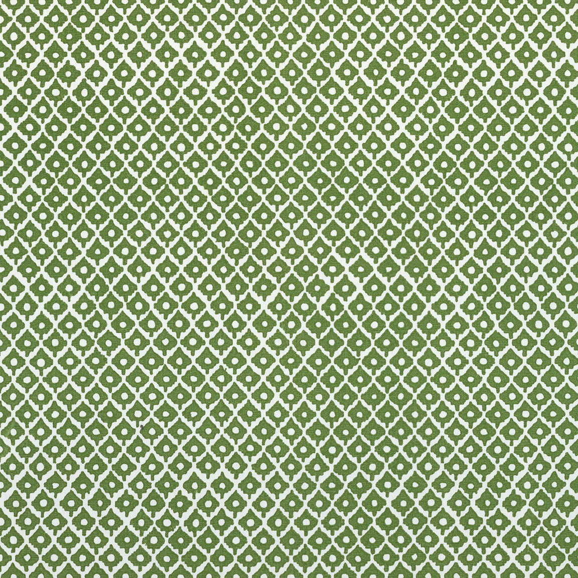 AF9629 Petit Arbre Savoy Green on White Fabric by Anna French